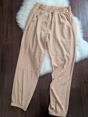 Born Outdoor Women's Tan Athletic Hiking Pants Drawstring Polyester Jogger XL